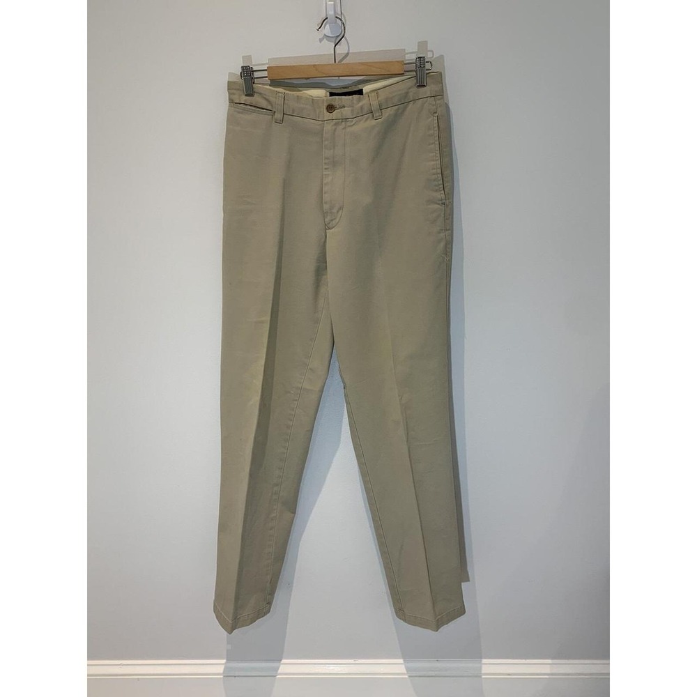 Woman's Banana Republic Hacking 31 Long Pants Taupe 54023 Chinos Cotton
